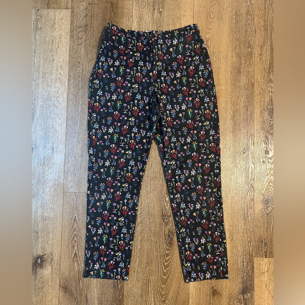 Marine Layer Allison Pant Black Floral | Size S